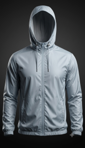 Rain jacket, windbreaker, Rain coats (Powder Blue) Short-Fit
