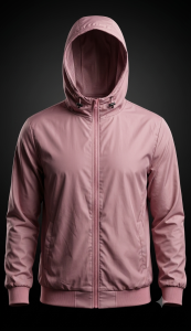 Rain jacket, windbreaker, Rain coats rose pink, Short-Fit